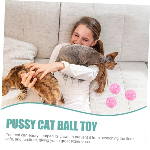 HANABASS 10 Stück Teiliges Katzenspielzeug mit Klingel Bunte Kunststoff Kratzbälle für Katzen zur Beschäftigung und Krallenpflege Interaktive Spielbälle für Kätzchen und Zufällige Farbe HANABASS 10 Stück Teiliges Katzenspielzeug mit Klingel Bunte Kunststoff Kratzbälle für Katzen zur Beschäftigung und Krallenpflege Interaktive Spielbälle für Kätzchen und Zufällige Farbe von HANABASS