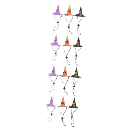 HANABASS 12stücke Teiliges Halloween Haustier Hut Dekorative Mütze Für Hunde Und Katzen Kreative Accessoires Für Halloween-Partys Aus Strapazierfähigem Material Anpassbar Und Süß HANABASS 12stücke Teiliges Halloween Haustier Hut Dekorative Mütze Für Hunde Und Katzen Kreative Accessoires Für Halloween-Partys Aus Strapazierfähigem Material Anpassbar Und Süß von HANABASS
