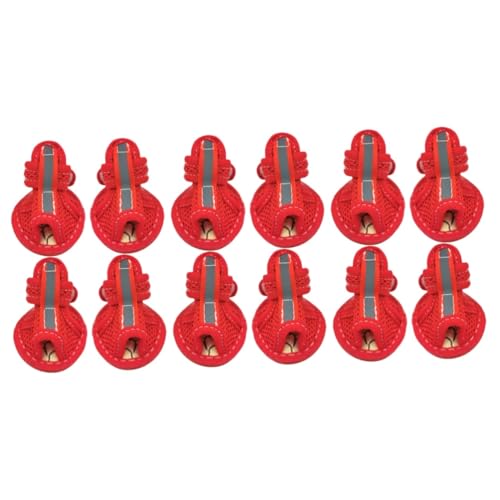 HANABASS 12 STK Haustiersandalen Kätzchen Sandalen rutschfeste Schuhe rutschfeste Haustierschuhe Paws pfotenschutz Schuhe für hundepfoten Hundeschuhe für draußen Haustier Sandalen rot HANABASS 12 STK Haustiersandalen Kätzchen Sandalen rutschfeste Schuhe rutschfeste Haustierschuhe Paws pfotenschutz Schuhe für hundepfoten Hundeschuhe für draußen Haustier Sandalen rot von HANABASS