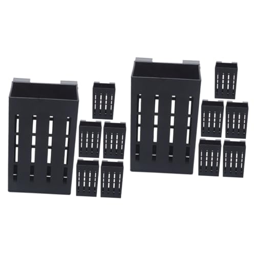 HANABASS 2 Sets Aquarium-pflanzgefäßhalter Mit Offenem Lochdesign Für Verbesserte Gesundheit Und Wachstum Von Wasserpflanzen 6 Stück X 2 von HANABASS