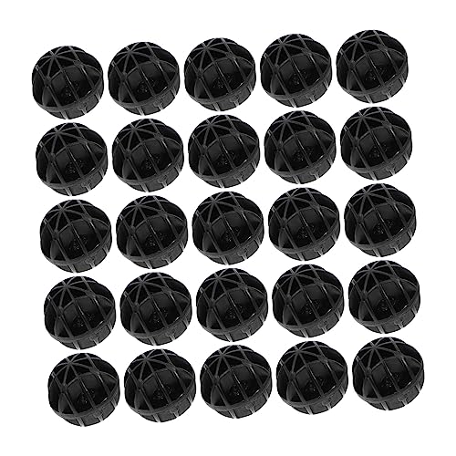 HANABASS 150 Stück Bio-Ball Filterbälle Bio-Kugeln Aquarium Tank Teichfilterkugeln wasserreiniger hauswasserfilter Filter medium biologische Filterkugeln Aquarienfilter Plastik Black von HANABASS