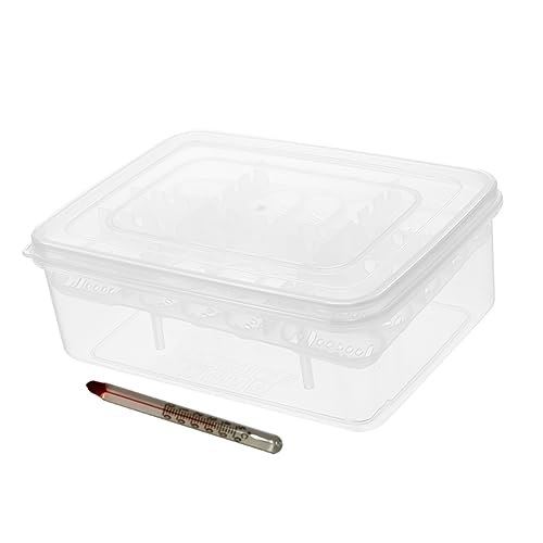 HANABASS Reptilien Brutkasten Mit Fächern Transparente Inkubationsbox Für Eidechsen Schildkröten Und Andere Reptilieneier Inklusive Thermometer Einfache Beobachtung Der Eierentwicklung HANABASS Reptilien Brutkasten Mit Fächern Transparente Inkubationsbox Für Eidechsen Schildkröten Und Andere Reptilieneier Inklusive Thermometer Einfache Beobachtung Der Eierentwicklung von HANABASS