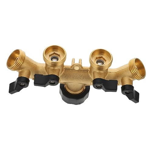 HANABASS 1Satz Schlauchadapter Messing mit Absperrventilen Schlauchverbinder für Gartenbewässerung für Gleichzeitige Nutzung Schläuchen HANABASS 1Satz Schlauchadapter Messing mit Absperrventilen Schlauchverbinder für Gartenbewässerung für Gleichzeitige Nutzung Schläuchen von HANABASS