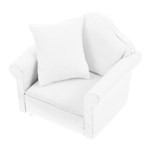HANABASS Miniatur-Sofa Für Kleintiere Hamster Chinchilla-Spielzeug Weißes Sofa Für Haustierbedarf Gemütlicher Rückzugsort Für Spiel Und Ruhe von HANABASS