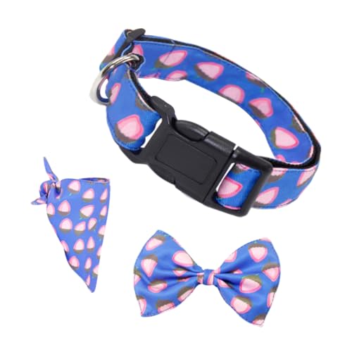 HANABASS 1Satz Teiliges Haustierzubehör mit Bowknot Halsband für Verstellbar Abnehmbar aus Weichem Material für Outdoor Aktivitäten und HANABASS 1Satz Teiliges Haustierzubehör mit Bowknot Halsband für Verstellbar Abnehmbar aus Weichem Material für Outdoor Aktivitäten und von HANABASS
