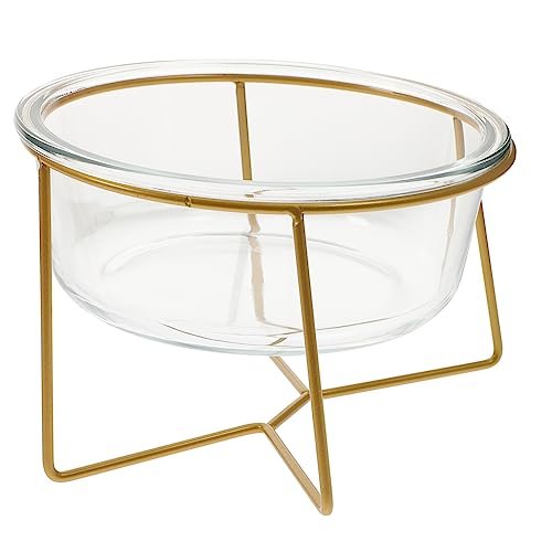 HANABASS 1Stück Hochwertige Haustierschüssel mit Hoher Basis Erhöhter Futter und Wassernapf aus Langlebigem für Katzen und Kleine Verschiedene Metallgestelle HANABASS 1Stück Hochwertige Haustierschüssel mit Hoher Basis Erhöhter Futter und Wassernapf aus Langlebigem für Katzen und Kleine Verschiedene Metallgestelle von HANABASS