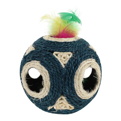 HANABASS 1Stück Katzen Molar Ball aus Sisal Interaktives Kauspielzeug für Katzen und Kätzchen Fördert Zahnpflege und Spielspaß Einsamkeit HANABASS 1Stück Katzen Molar Ball aus Sisal Interaktives Kauspielzeug für Katzen und Kätzchen Fördert Zahnpflege und Spielspaß Einsamkeit von HANABASS