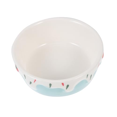 HANABASS Keramikschale für Kleintiere Futternapf für Hamster und Meerschweinchen rutschfest Leicht zu Reinigen 1 Stück Design von HANABASS