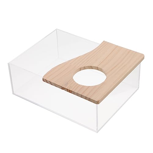 HANABASS 1Stück Sandbad Box für Kleintiere Transparente Badewanne für Hamster Ratten und Andere Nager Multifunktionale Haustiertoilette und Ruhebereich HANABASS 1Stück Sandbad Box für Kleintiere Transparente Badewanne für Hamster Ratten und Andere Nager Multifunktionale Haustiertoilette und Ruhebereich von HANABASS