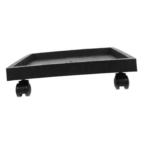 HANABASS 1stk Quadratisches Tablett Werkzeug Vogelhäuschen Fahrbare Anlage Pflanzentopf Innen Dual Rolluntersetzer Dollys Schwebend Deck Garten Von Auf Rädern Rad Abs Black Pp-Harz-rohstoff von HANABASS