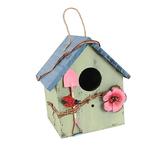 HANABASS Vogelnest Aus Holz Für Den Innenhof Zum Aufhängen Vogelhaus Gartendekoration Vogelhof-Ornament Naturstil HANABASS Vogelnest Aus Holz Für Den Innenhof Zum Aufhängen Vogelhaus Gartendekoration Vogelhof-Ornament Naturstil von HANABASS