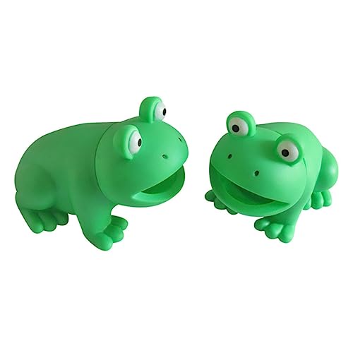 HANABASS 2 STÜCK Teiliges Quietschspielzeug für Hunde Lustiges Frosch Design Strapazierfähiges Kauspielzeug zur Stresslinderung Leicht und Geruchlos für Welpen und Ausgewachsene Hunde von HANABASS