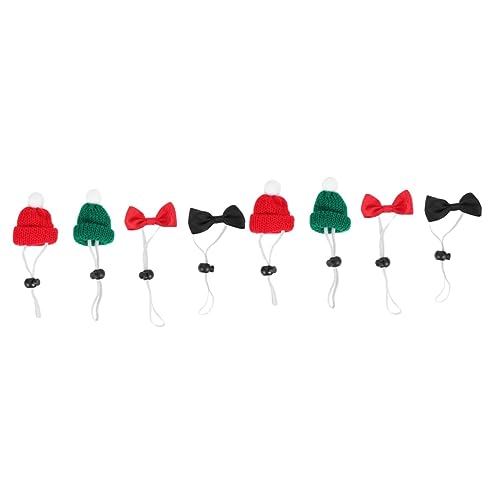 HANABASS 2sätze Verstellbaren Weihnachtsmützen Für Haustiere Mini-haube Mit Großen Schleifen Für Hamster Hühner Und Reptilien Festliche Dekoration Für Partys Und Fotoshootings HANABASS 2sätze Verstellbaren Weihnachtsmützen Für Haustiere Mini-haube Mit Großen Schleifen Für Hamster Hühner Und Reptilien Festliche Dekoration Für Partys Und Fotoshootings von HANABASS