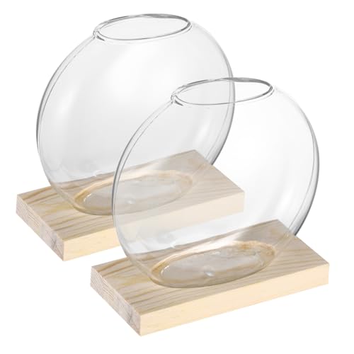 HANABASS 2 Sätze Holzvase Bahnhof Anlage Vasen Aquarium Pflanzen Perlit Kleine Glasvase Glasvermehrungsstation Vermehrungsterrarien Ausbreitung Vase Glas Mit Hohem Borosilikatgehalt HANABASS 2 Sätze Holzvase Bahnhof Anlage Vasen Aquarium Pflanzen Perlit Kleine Glasvase Glasvermehrungsstation Vermehrungsterrarien Ausbreitung Vase Glas Mit Hohem Borosilikatgehalt von HANABASS