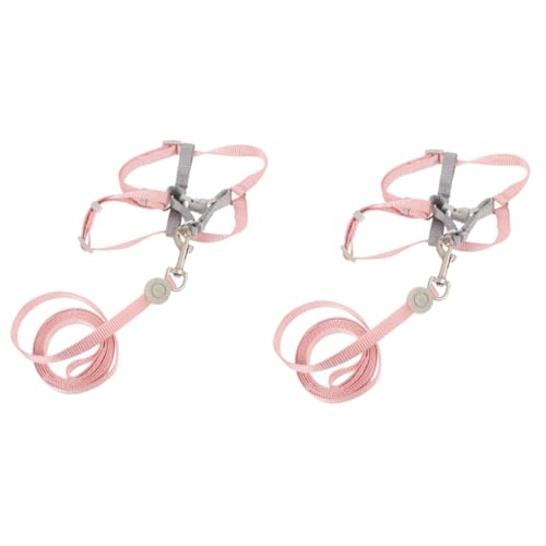 HANABASS 2 Sätze Verstellbares Katzengeschirr Kleine Haustierleine Katzengeschirr Und Leine Ausbruchsicher Service-katzenweste Kätzchenleine Katzenleinen Katzen-Essentials Polyester HANABASS 2 Sätze Verstellbares Katzengeschirr Kleine Haustierleine Katzengeschirr Und Leine Ausbruchsicher Service-katzenweste Kätzchenleine Katzenleinen Katzen-Essentials Polyester von HANABASS