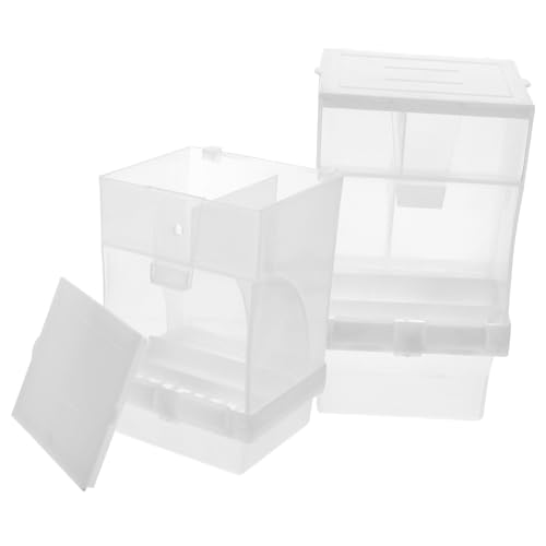 HANABASS 2stücke Automatischer Vogelfutterspender Aus Pp Und Abs-Material Tragbar Und Abnehmbar Geeignet Für Papageien Hamster Und Andere Kleintiere Leicht Zu Reinigen Und Installieren HANABASS 2stücke Automatischer Vogelfutterspender Aus Pp Und Abs-Material Tragbar Und Abnehmbar Geeignet Für Papageien Hamster Und Andere Kleintiere Leicht Zu Reinigen Und Installieren von HANABASS