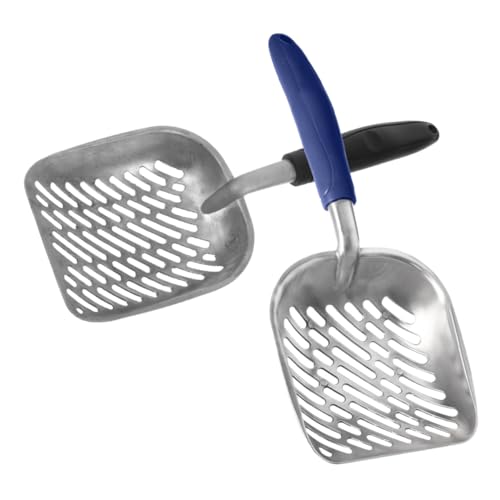 HANABASS 2 Stück Aluminiumlegierung Katzenstreuschaufel mit Großen Sieb Löchern Ergonomischer Griff für Komfortable Handhabung Langlebig Schnell Filternd zur Effizienten der Katzentoilette HANABASS 2 Stück Aluminiumlegierung Katzenstreuschaufel mit Großen Sieb Löchern Ergonomischer Griff für Komfortable Handhabung Langlebig Schnell Filternd zur Effizienten der Katzentoilette von HANABASS