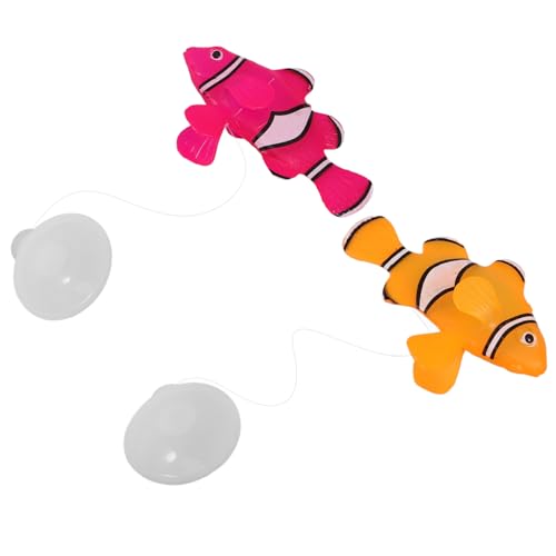 HANABASS Leuchtende Aquarium-Ornamente 2 Stück Künstliche Fische Quallen Aquarium-Dekoration Für Den Schreibtisch HANABASS Leuchtende Aquarium-Ornamente 2 Stück Künstliche Fische Quallen Aquarium-Dekoration Für Den Schreibtisch von HANABASS