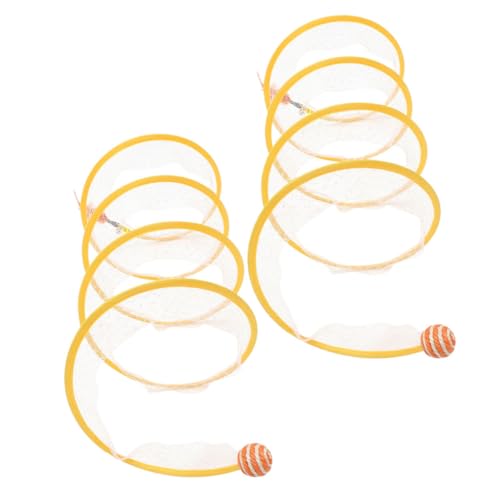 HANABASS 2 Stück Faltbarer Katzentunnel Teiliges Interaktives Kätzchenspielzeug mit Sisalball und Feder Raschelnder Katzen Spieltunnel für Indoor Fördert Krallenpflege und Aktive HANABASS 2 Stück Faltbarer Katzentunnel Teiliges Interaktives Kätzchenspielzeug mit Sisalball und Feder Raschelnder Katzen Spieltunnel für Indoor Fördert Krallenpflege und Aktive von HANABASS