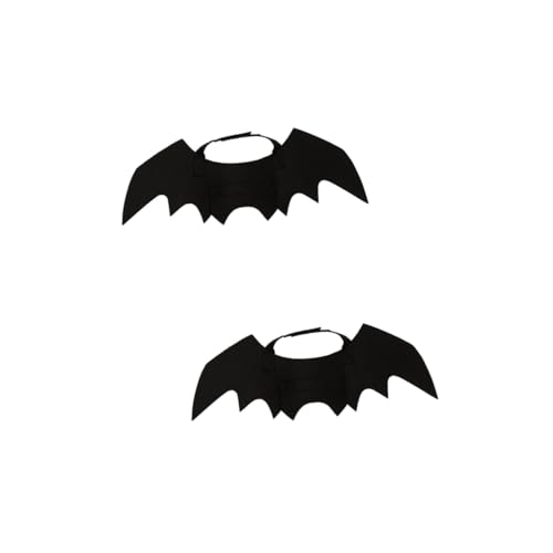 HANABASS 2 Stück Halloween Haustierkostüm Fledermausflügel Lustiges Cosplay Outfit für Hunde und Katzen Bequemes für Festtage Partys und Fotoshootings HANABASS 2 Stück Halloween Haustierkostüm Fledermausflügel Lustiges Cosplay Outfit für Hunde und Katzen Bequemes für Festtage Partys und Fotoshootings von HANABASS