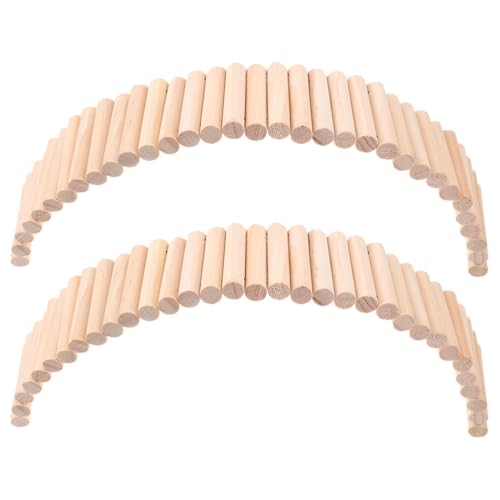 HANABASS 2 Stück Hamster-Hängebrücke Spielzeug Lange Kletter-Holzleiter Für Hamster Mäuse Mäuse Rennmäuse Zuckergleiter Ratten Kleintiere HANABASS 2 Stück Hamster-Hängebrücke Spielzeug Lange Kletter-Holzleiter Für Hamster Mäuse Mäuse Rennmäuse Zuckergleiter Ratten Kleintiere von HANABASS