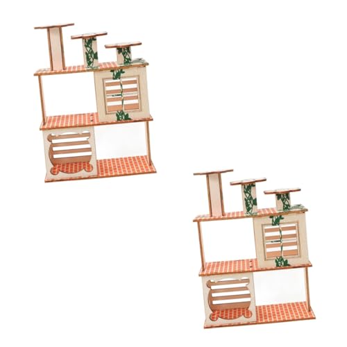 HANABASS 2 Stück Hamster Klettergerüst Aus Holz Hamsterverstecke Hamstervilla Hamsterhäuser Und Verstecke Zartes Eichhörnchenhaus Rattenzubehör Hamsterholzhütte Holzrattenhaus HANABASS 2 Stück Hamster Klettergerüst Aus Holz Hamsterverstecke Hamstervilla Hamsterhäuser Und Verstecke Zartes Eichhörnchenhaus Rattenzubehör Hamsterholzhütte Holzrattenhaus von HANABASS