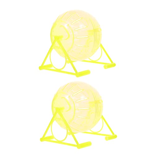 HANABASS 2 Stück Hamster Laufkugel Mittelgroß Durchmesser Gelb Kleintier Fitnessspielzeug für Aktivität und Bewegung Sicher und Haltbar Fördert Gesunde Entwicklung von Haustieren HANABASS 2 Stück Hamster Laufkugel Mittelgroß Durchmesser Gelb Kleintier Fitnessspielzeug für Aktivität und Bewegung Sicher und Haltbar Fördert Gesunde Entwicklung von Haustieren von HANABASS
