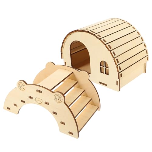 HANABASS 2 Stück Holzhaus Dekoration Brücke Hamsterhütte Link Hamster Versteck Hamster Plattform Mit Leiter Für Den Innenbereich Haustier Kleiner Tunnel Meerschweinchen HANABASS 2 Stück Holzhaus Dekoration Brücke Hamsterhütte Link Hamster Versteck Hamster Plattform Mit Leiter Für Den Innenbereich Haustier Kleiner Tunnel Meerschweinchen von HANABASS