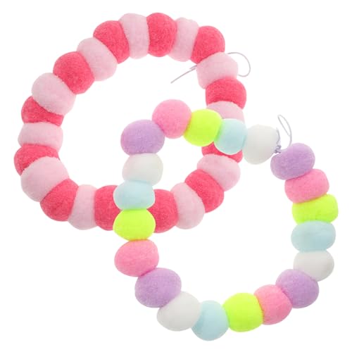 HANABASS 2 Stück Elastisches Plüsch Katzenhalsband für Haustiere Farbige Halskette für Kätzchen und Welpen Bequem und Waschbar HANABASS 2 Stück Elastisches Plüsch Katzenhalsband für Haustiere Farbige Halskette für Kätzchen und Welpen Bequem und Waschbar von HANABASS