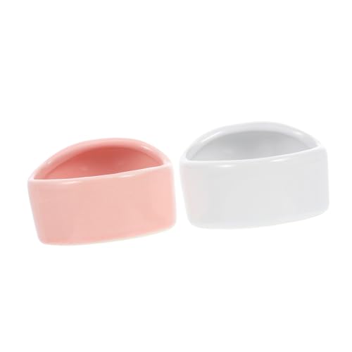 HANABASS 2 Stück Keramik Hamsterfutternapf Waschbar Kleiner Futternapf für Hamster Igel Meerschweinchen Kompakt und Kratzfest Haustier Futter Wassernapf HANABASS 2 Stück Keramik Hamsterfutternapf Waschbar Kleiner Futternapf für Hamster Igel Meerschweinchen Kompakt und Kratzfest Haustier Futter Wassernapf von HANABASS
