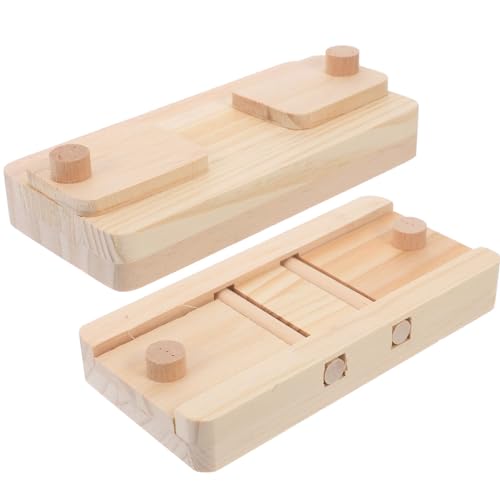HANABASS 2stücke Holzspielzeug Für Kleintiere Interaktives Snacks Puzzle Für Hamster Meerschweinchen Und Kaninchen Fördert Natürliche Futterinstinkte Und Langeweile Und Sichere HANABASS 2stücke Holzspielzeug Für Kleintiere Interaktives Snacks Puzzle Für Hamster Meerschweinchen Und Kaninchen Fördert Natürliche Futterinstinkte Und Langeweile Und Sichere von HANABASS