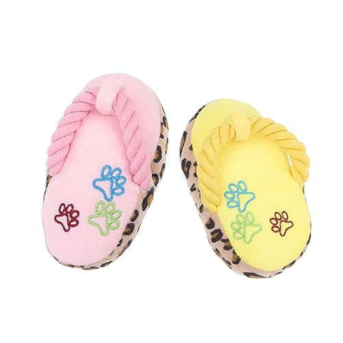 HANABASS 2 Stück Plüsch Hundespielzeug Weiche Molar Spielzeuge Slipper Form für Kau und Teething Spaß Interaktives für Hunde und Gelb HANABASS 2 Stück Plüsch Hundespielzeug Weiche Molar Spielzeuge Slipper Form für Kau und Teething Spaß Interaktives für Hunde und Gelb von HANABASS