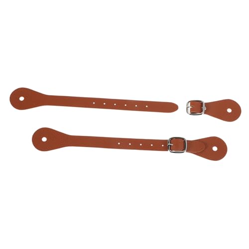 HANABASS 2 Stück Reitzubehör Reitgurte Sporenriemen für Reitpferde Sporenriemen für Cowboy Hufeisenriemen elastische Reitgürtel Reitstiefelriemen PU-Leder Light Brown HANABASS 2 Stück Reitzubehör Reitgurte Sporenriemen für Reitpferde Sporenriemen für Cowboy Hufeisenriemen elastische Reitgürtel Reitstiefelriemen PU-Leder Light Brown von HANABASS