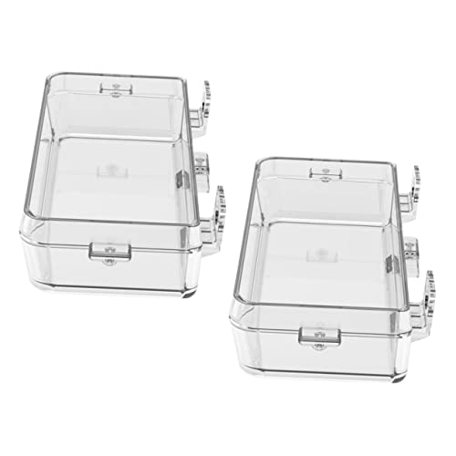 HANABASS 2 Stück Reptilien Futter und Wasserschalen mit Saugnapf Transparente Gecko und Schildkrötenfütterung für Füttern und Tränken im Terrarium zu Reinigen und Umsetzbar HANABASS 2 Stück Reptilien Futter und Wasserschalen mit Saugnapf Transparente Gecko und Schildkrötenfütterung für Füttern und Tränken im Terrarium zu Reinigen und Umsetzbar von HANABASS