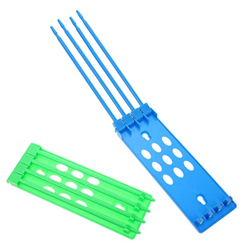 HANABASS 2 Stück Teiliges Tauben Fußring Halter Organizer für Ringband Praktischer Hühner Zubehör für Renn Tauben Mehrfarbige Aufbewahrung Blau Grün von HANABASS