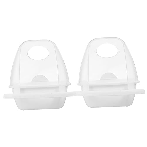HANABASS 2 Stück Transparente Vogel Futterboxen für Außenbereiche wasserdichte Hygienische Futterstation für Papageien und Andere für Käfige und Heimgebrauch HANABASS 2 Stück Transparente Vogel Futterboxen für Außenbereiche wasserdichte Hygienische Futterstation für Papageien und Andere für Käfige und Heimgebrauch von HANABASS