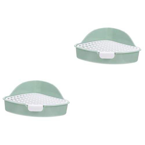HANABASS 2Er-Box Kaninchentoilette Hamsterkäfigreiniger kleine Tiertoilette Hamster klo kaninchenklo Haustier unterputzdose Käfighäschen Toilette Anti-Fall-Häschen-Töpfchentrainer pp Green HANABASS 2Er-Box Kaninchentoilette Hamsterkäfigreiniger kleine Tiertoilette Hamster klo kaninchenklo Haustier unterputzdose Käfighäschen Toilette Anti-Fall-Häschen-Töpfchentrainer pp Green von HANABASS