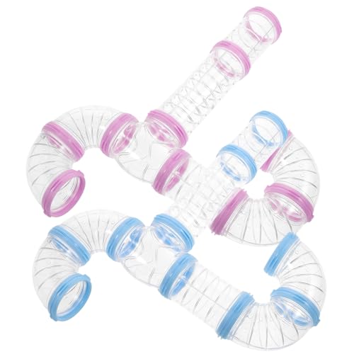 HANABASS 2Sätze Hamster Tunnel Teiliges DIY Röhren System für Zwerghamster Rennmäuse Mäuse Transparent für Kreatives im Käfig Sicher zu Installieren HANABASS 2Sätze Hamster Tunnel Teiliges DIY Röhren System für Zwerghamster Rennmäuse Mäuse Transparent für Kreatives im Käfig Sicher zu Installieren von HANABASS