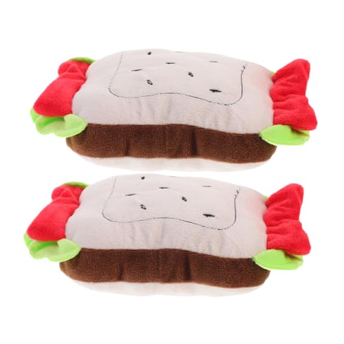 HANABASS 2stücke Hundespielzeug Sandwich-Form Plüsch Kauspielzeug Für Zahnreinigung Und Stressabbau Interaktive Spielzeuge Für Hunde Und Katzen HANABASS 2stücke Hundespielzeug Sandwich-Form Plüsch Kauspielzeug Für Zahnreinigung Und Stressabbau Interaktive Spielzeuge Für Hunde Und Katzen von HANABASS