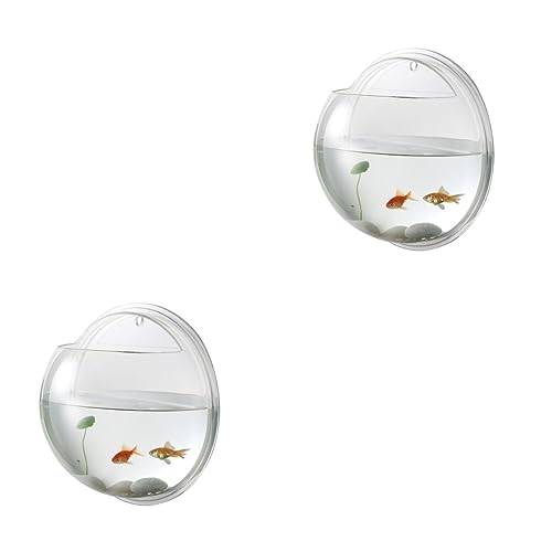 HANABASS 2stücke Wandmontierter Acryl-fischbowl-Aquarium Transparentes Design Für Fisch Und Pflanzen Zur Wanddekoration Geeignet Platzsparend Und Robust HANABASS 2stücke Wandmontierter Acryl-fischbowl-Aquarium Transparentes Design Für Fisch Und Pflanzen Zur Wanddekoration Geeignet Platzsparend Und Robust von HANABASS