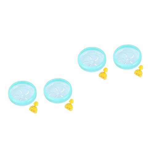 HANABASS 2St Hamster Silent Roller Hamsterscheibenrad Hamster Laufrad Hamsterräder Hamsterspinner Hamster Spielzeug hamsterspielzeug Hamster läuft Spinner Hamster leise Laufrad Plastik von HANABASS