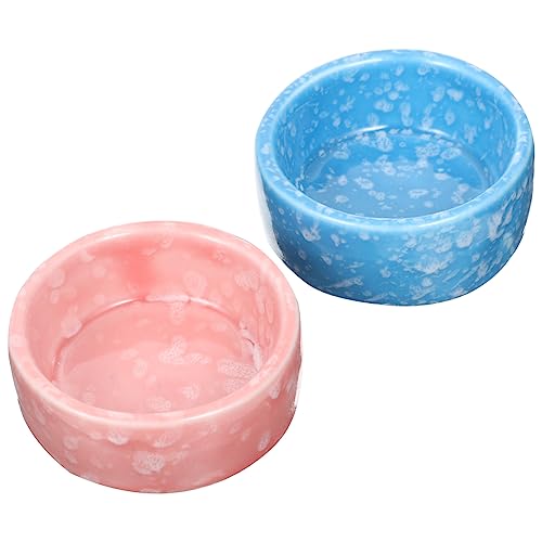HANABASS 2 Stücke Keramik Schüssel Meerschweinchen Hamster Futternapf - Herbst Feeder Bowl Für Haustier Wasserschale HANABASS 2 Stücke Keramik Schüssel Meerschweinchen Hamster Futternapf - Herbst Feeder Bowl Für Haustier Wasserschale von HANABASS