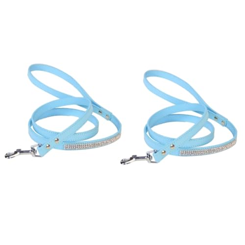 HANABASS 2St Hundeleine pet Supplies joggingleine Jogginganzug hundetraining Hundegeschirr Leinen für Hunde großer Rassen Haustier Hundespaziergang führt Trainingsleine für Hunde Blue von HANABASS