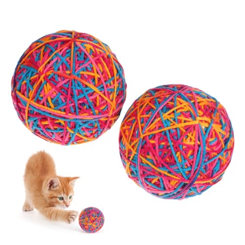 HANABASS 2St Katzen-Teaser interaktives Katzen für katzenspielzeug cat Toy cat Guck-Guck Katzenspielzeug aus Garn Garnknäuel Reinigungszahnspielzeug HANABASS 2St Katzen-Teaser interaktives Katzen für katzenspielzeug cat Toy cat Guck-Guck Katzenspielzeug aus Garn Garnknäuel Reinigungszahnspielzeug von HANABASS