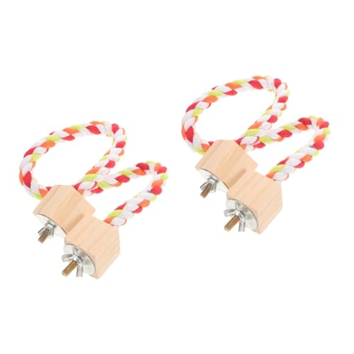 HANABASS 2St Papagei Spielzeug knete Spielzeug kauspielzeug Birdcage vogelspielzeug holzstangen Vogel stehendes Seil Vogel Seil Barsch Papageienseil Vogelstange Seil Vogelseil Baumwollseil HANABASS 2St Papagei Spielzeug knete Spielzeug kauspielzeug Birdcage vogelspielzeug holzstangen Vogel stehendes Seil Vogel Seil Barsch Papageienseil Vogelstange Seil Vogelseil Baumwollseil von HANABASS