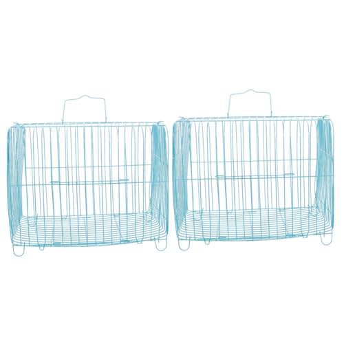HANABASS 2St Papageienkäfig Vogelkäfig Birdcage Parrot cage Käfig mit guter Belüftung Käfig für Kleinvögel Vogel Träger Vogelträger im Freien Vogelträger Reisekäfig Sittichkäfig Stahldraht HANABASS 2St Papageienkäfig Vogelkäfig Birdcage Parrot cage Käfig mit guter Belüftung Käfig für Kleinvögel Vogel Träger Vogelträger im Freien Vogelträger Reisekäfig Sittichkäfig Stahldraht von HANABASS
