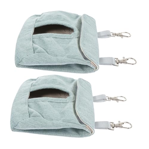 HANABASS 2Stücke Hängende Heu Feeder für Kaninchenkäfige Meerschweinchen Heu Aufbewahrung Futtertasche für Kleine Haustiere und Platzsparend von HANABASS