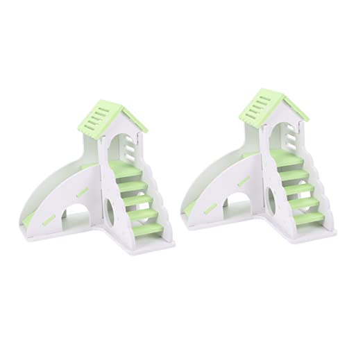 HANABASS 2st Hamster-Spielzeug Hamsterspielplatz Tierspielzeug Kletterleiter Spielzeug Versteck Auf Der Hamsterleiter Hasenburg Meerschweinchen Rampe Kletterspielzeug PVC Light Green HANABASS 2st Hamster-Spielzeug Hamsterspielplatz Tierspielzeug Kletterleiter Spielzeug Versteck Auf Der Hamsterleiter Hasenburg Meerschweinchen Rampe Kletterspielzeug PVC Light Green von HANABASS