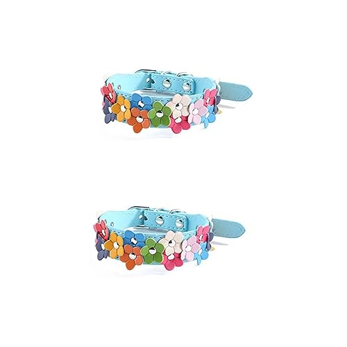 HANABASS 2 Stück Stilvolles Haustierhalsband Mit Blumendekor Sicher Für Hunde Katzen Und Welpen von HANABASS