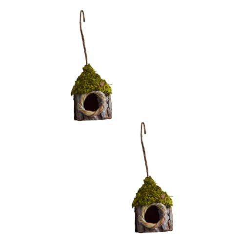 HANABASS 2st Wohndekoration Outdoor- Nachahmung Vogel Handgefertigtes Vogelnest Vogelverzierung Pflanzen Vogelnest-Ornament Vogelhäuser Für Den Außenbereich Vogelhaus Protokoll HANABASS 2st Wohndekoration Outdoor- Nachahmung Vogel Handgefertigtes Vogelnest Vogelverzierung Pflanzen Vogelnest-Ornament Vogelhäuser Für Den Außenbereich Vogelhaus Protokoll von HANABASS